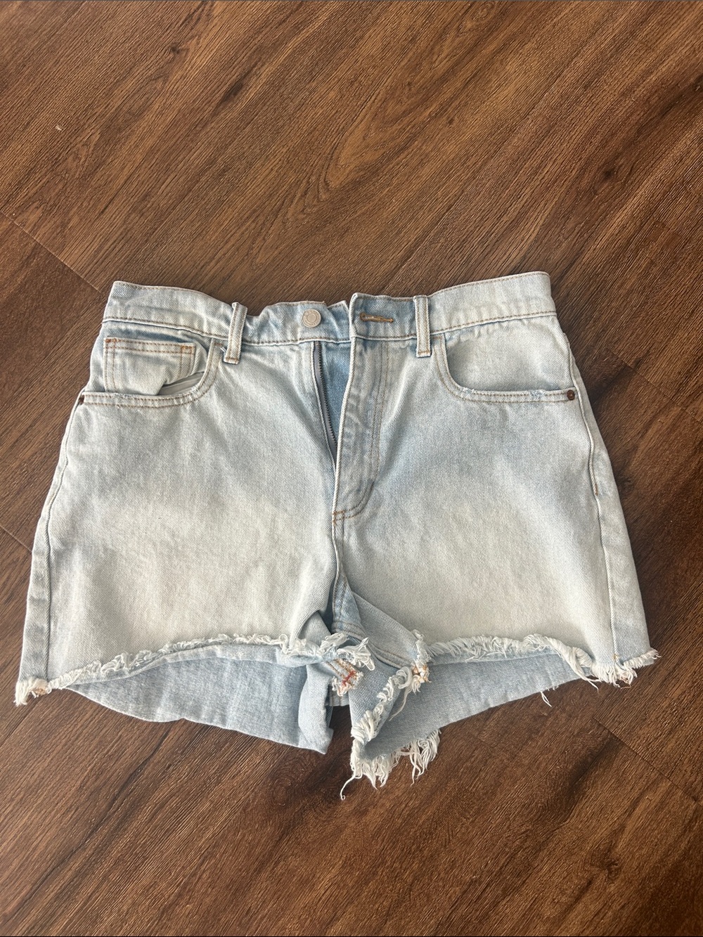 Cello Light Wash Denim Cutoff Shorts - Women